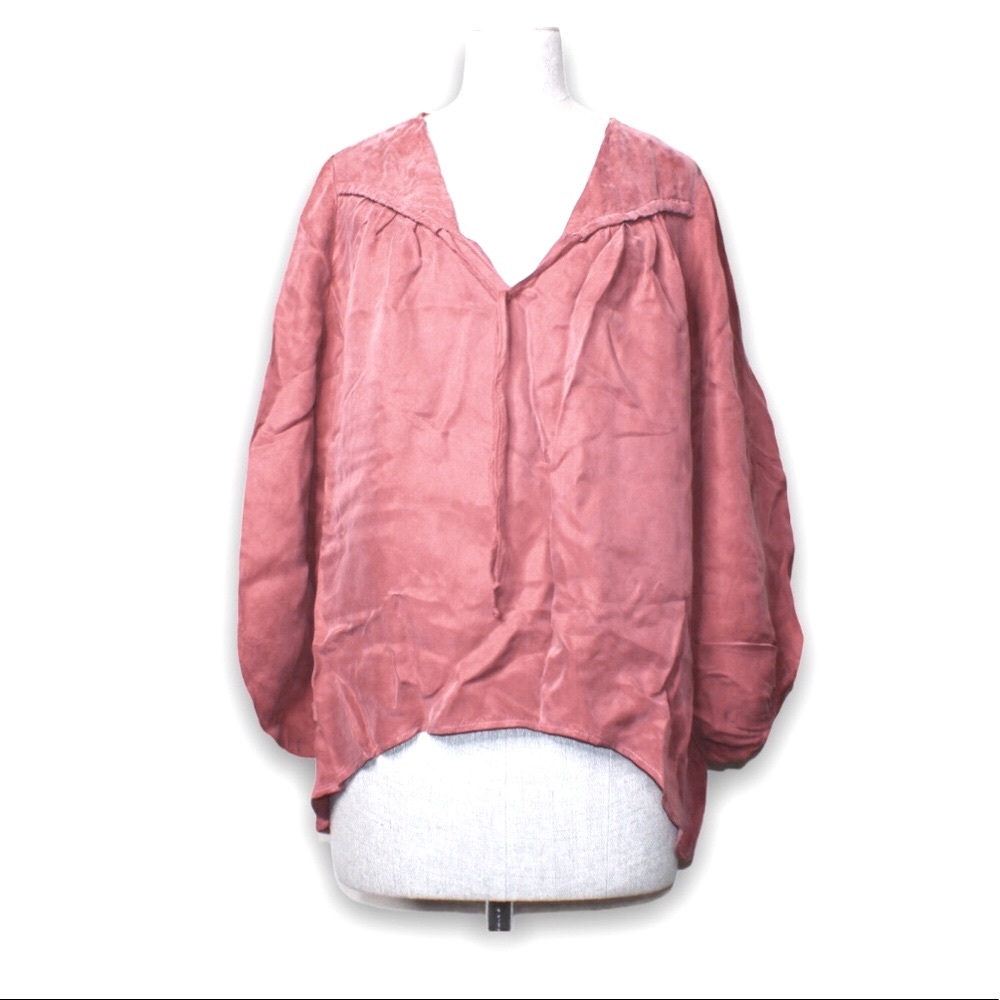 Young Fabulous & Broke YFB Pink Drape High-Low Top